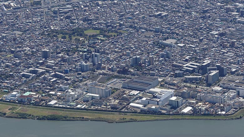 神奈川県川崎市にある味の素株式会社川崎工場