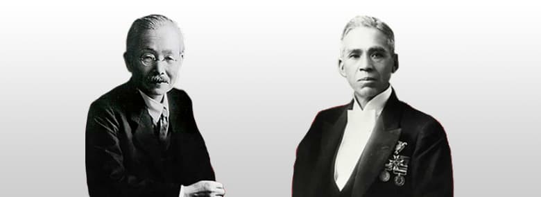 「うま味」の発見者 池田菊苗、味の素グループの創始者 二代 鈴木三郎助の写真