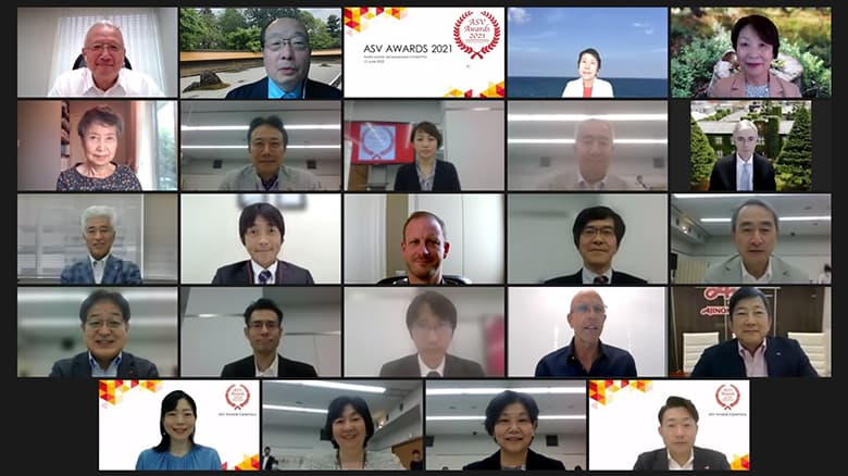 ASVアワードのオンライン参加の画像