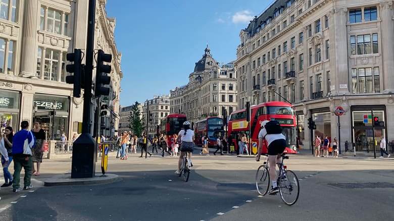 ロンドンの街並み