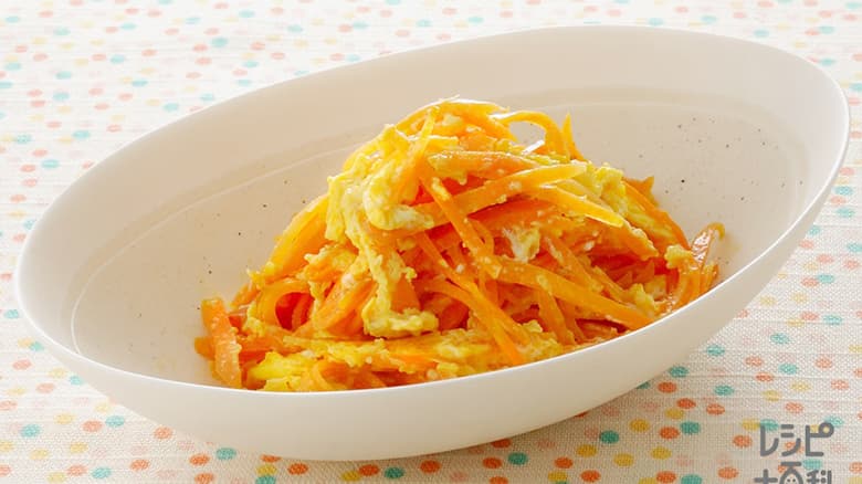 にんじんの卵炒めみそ風味