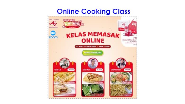 マレーシアのオンライン料理教室