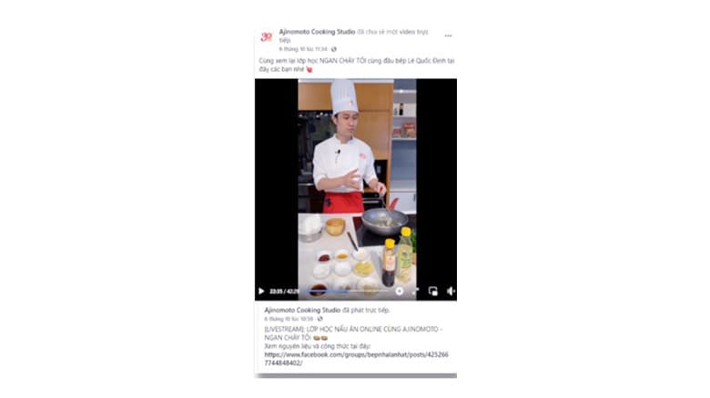 ベトナムのオンライン料理教室