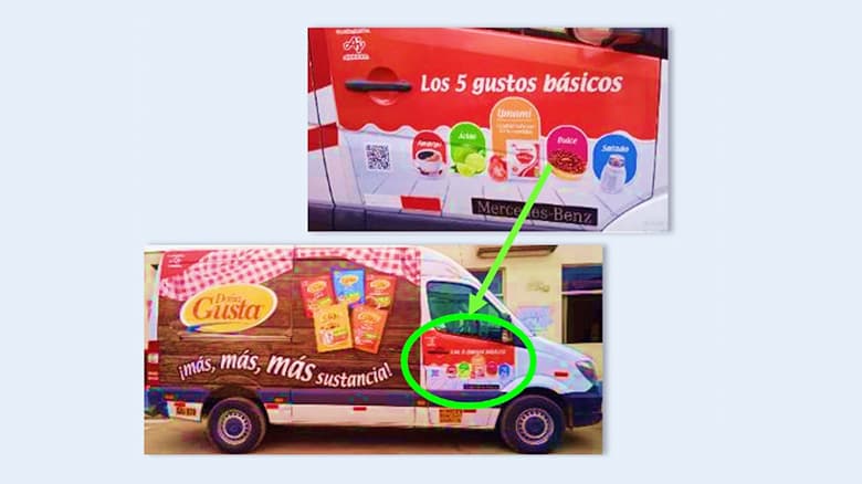 ペルーの宣伝用トラック